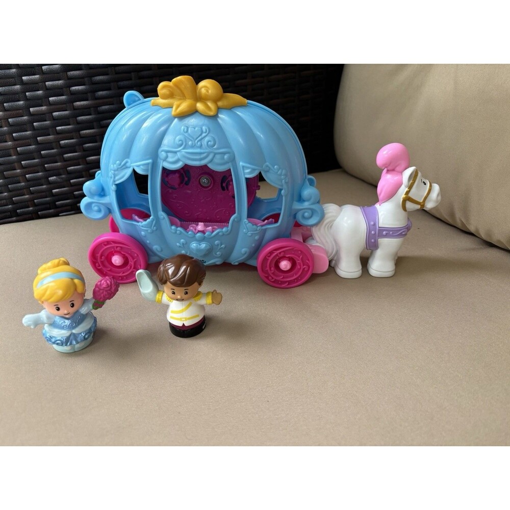 Fisher Price-Little People-Disney-Princess Cinderella’s Dancing Carriage Playset